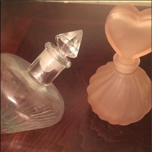 2 Beautiful Vintage Empty Perfume Bottles